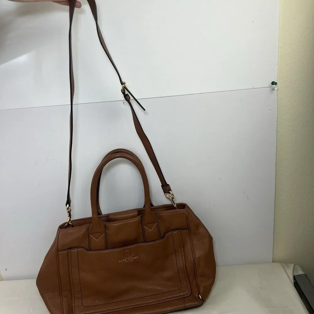 Marc Jacobs Tan Leather Satchel Shoulder Bag - Picture 16 of 16